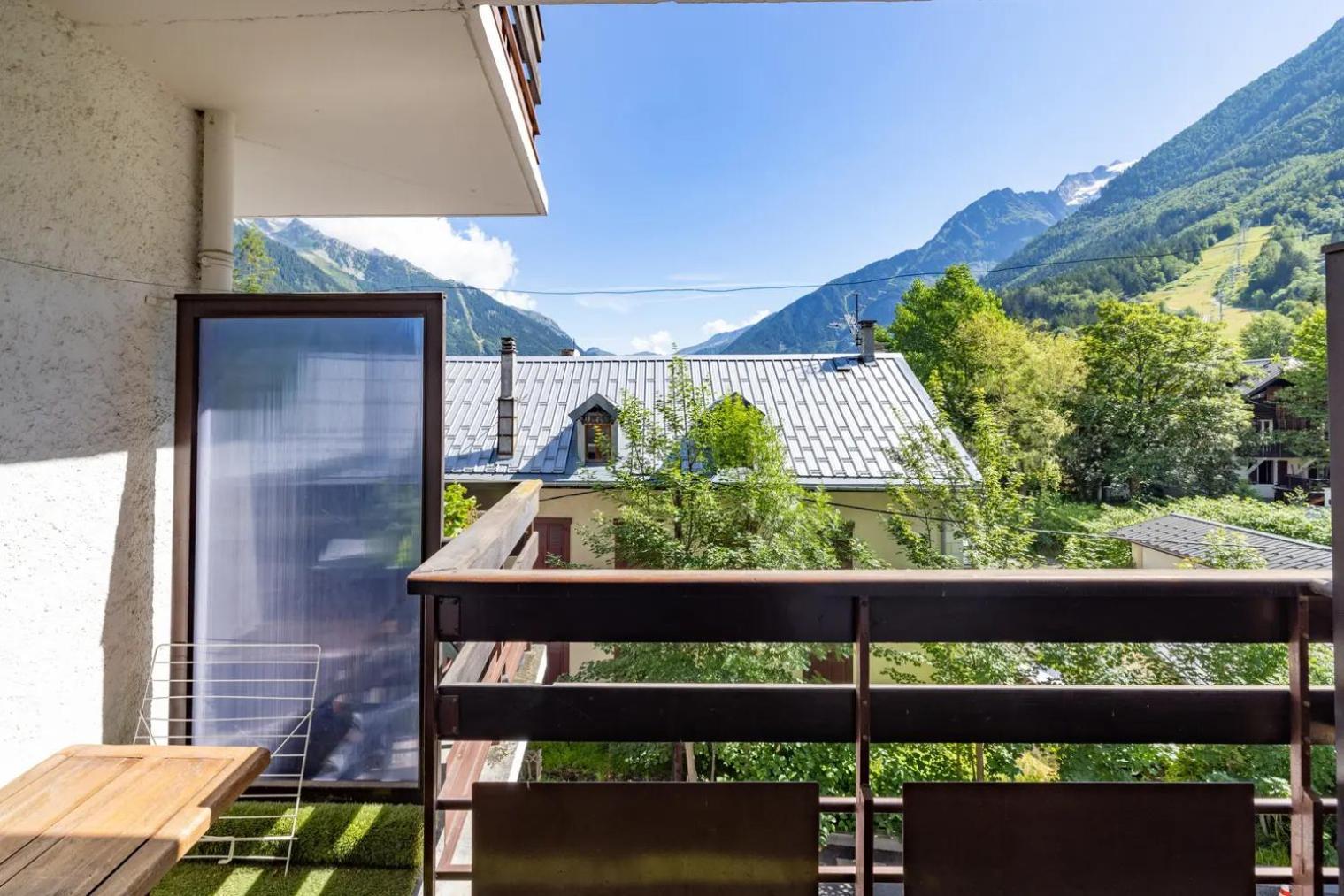 Chamonix Centre, 51M2, Vue Mt Blanc, 2 A 6 Pers, 2 Balcons Apartment Luaran gambar